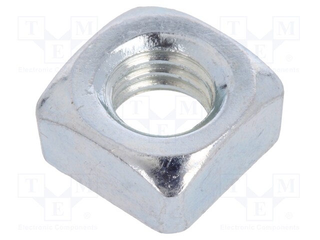 Nut; square; M6; steel; Plating: zinc; H: 5mm; Pitch: 1,0; 10mm; BN: 147