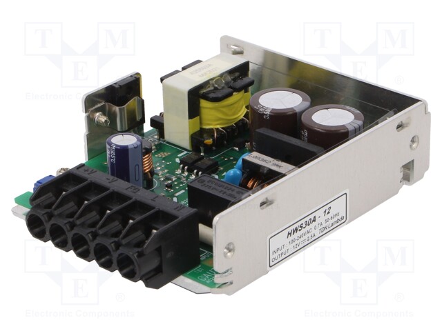 Power supply: industrial; single-channel,universal; 12VDC; 2.5A