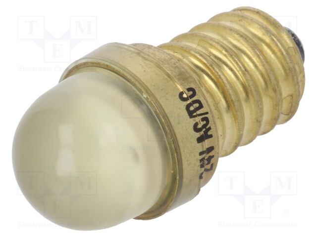 LED lamp; yellow; E14; 24VDC; 24VAC