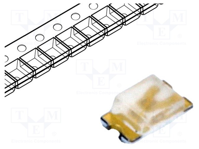 LED; SMD; 0603; blue; 11.2÷15mcd; 1.6x0.8x0.55mm; 130°; 2.8÷3.05V