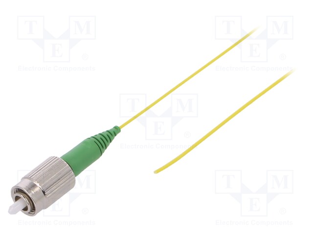 Optic fiber pigtail; FCA; 2m; Optical fiber: 900um; yellow