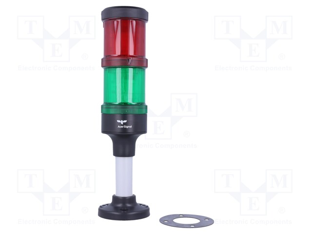 Signaller: signalling column; LED; red/green; Usup: 24VDC; IP66