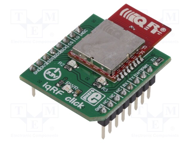 Click board; RF transceiver; SPI,UART; DCTR-76DA; 3.3VDC