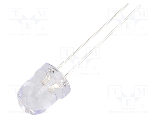 LED; 7.8mm; bipolar; orange; 14400÷18000mcd; 30°; Front: convex