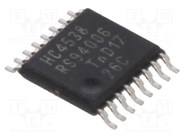 IC: digital; monostable,multivibrator; Channels: 2; SMD; TSSOP16