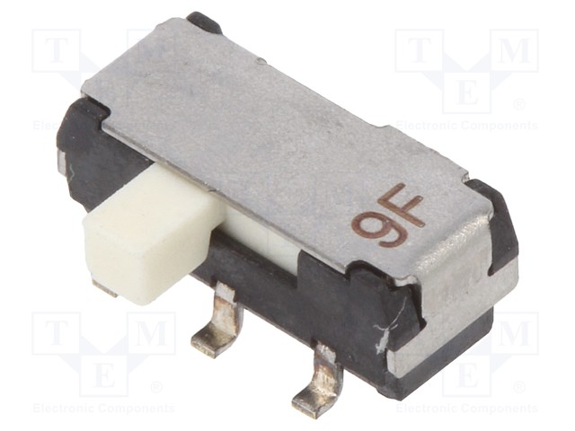 Switch: slide; Pos: 2; DPDT; 0.2A/12VDC; ON-ON; Mounting: SMT