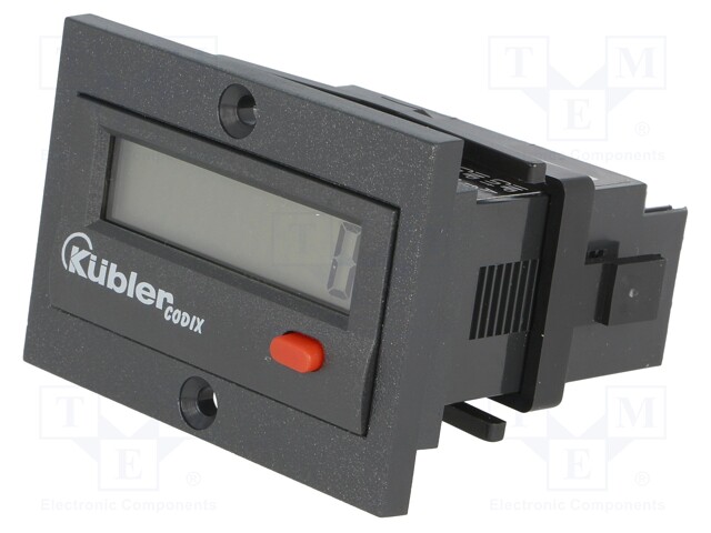 Counter: electronical; LCD; pulses; 99999999; IP65; IN 1: contact