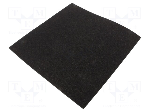 Conductive foam; ESD; L: 305mm; W: 305mm; D: 6mm; black