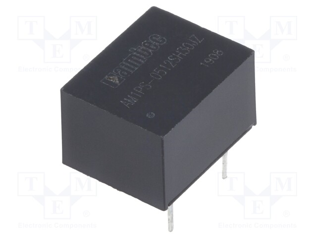 Converter: DC/DC; 1W; Uin: 4.5÷5.5V; 12VDC; Iout: 84mA; DIP8; 1.8g