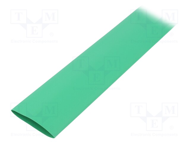 Heat shrink sleeve; glueless; 2: 1; 32mm; L: 1m; green; polyolefine