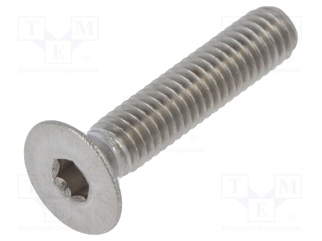 Screw; M4x20; DIN: 7991; Head: countersunk; imbus; HEX 2,5mm