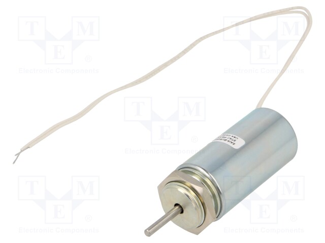 Electromagnet: push; Usup: 6VDC; Power: 10W; Force: 28.9N; 4.89Ω