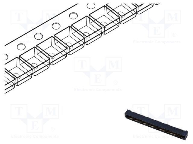 Connector: PCB to PCB; female; PIN: 120; 0.8mm; ERF8; gold-plated