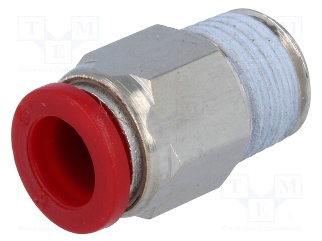 Composite connector; straight; BSP 1/4"