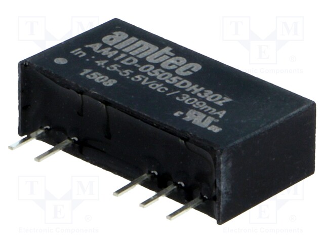 Converter: DC/DC; 1W; Uin: 4.5÷5.5V; Uout: 5VDC; Uout2: -5VDC; SIP7