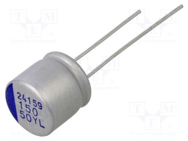 Capacitor: hybrid; THT; Pitch: 5mm; -55÷125°C; ±20%; 150uF; 50VDC