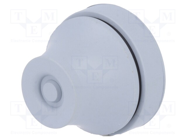 Grommet; with bulkhead; Ømount.hole: 23mm; EPDM; dark grey; IP67