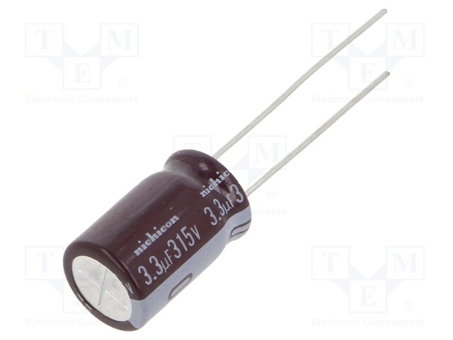 Capacitor: electrolytic; low impedance; THT; 3.3uF; 315VDC; ±20%