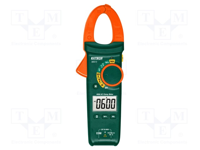 AC digital clamp meter; Øcable: 30mm; LCD,with a backlit; 265g