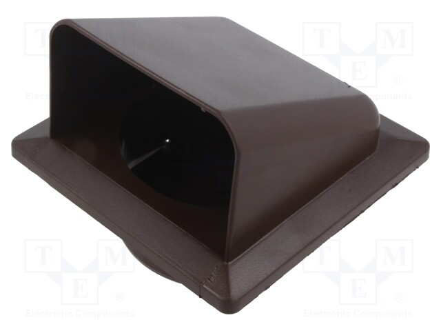 Guard; ABS; Ø100mm; snap fastener; bronze; Body dim: 140x140x116mm