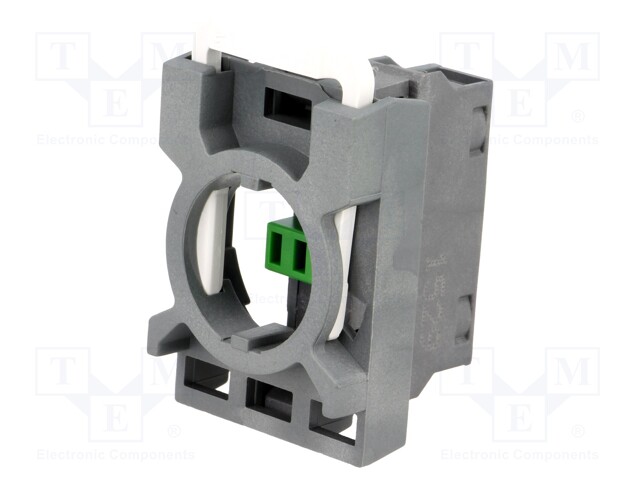 Contact block; 22mm; front fixing; Contacts: NO