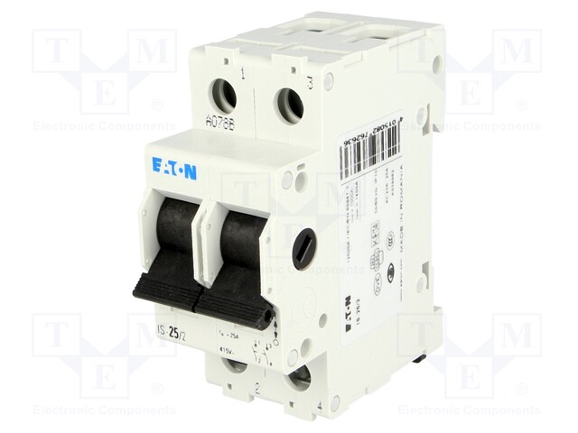 Switch-disconnector; Poles: 2; DIN; 25A; 240VAC; IS; IP40; 2.5÷50mm2