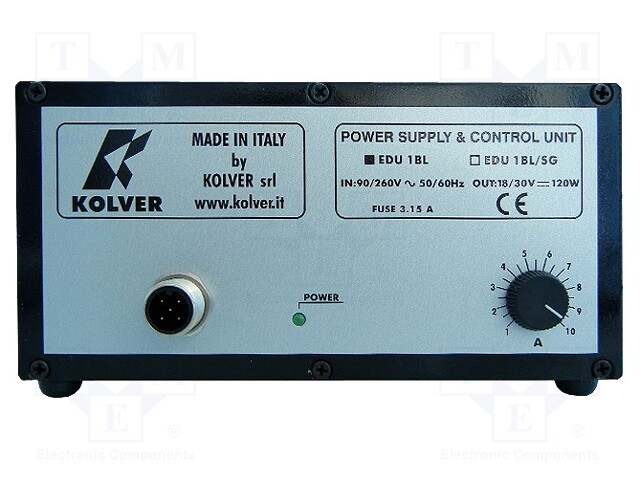 Power supply; Application: KOLV-KBL; Plug: EU; 138x118x37mm