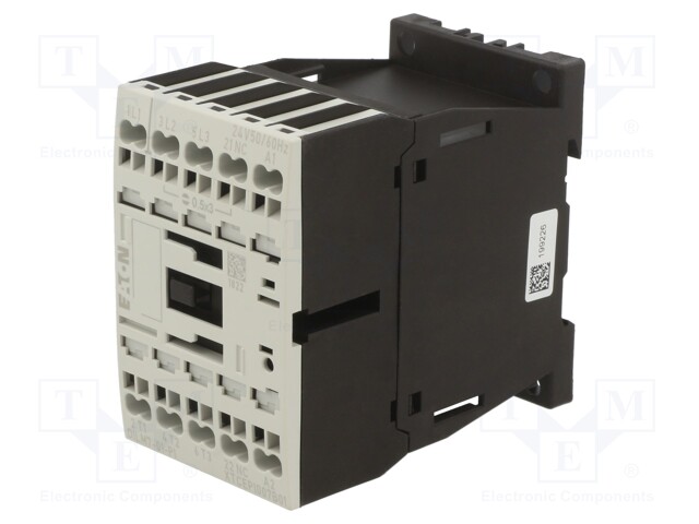 Contactor: 3-pole; NO x3; Auxiliary contacts: NC; 24VDC; 7A; DILM7