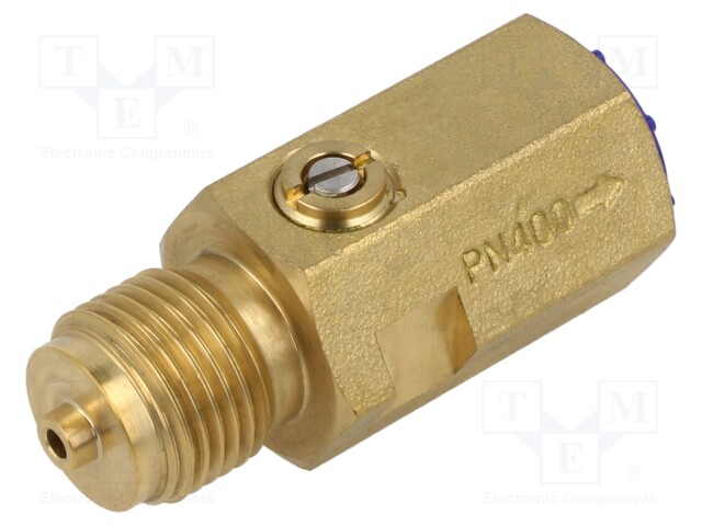 Accessories: snubber adjustable; G 1/2"; brass; max.120°C