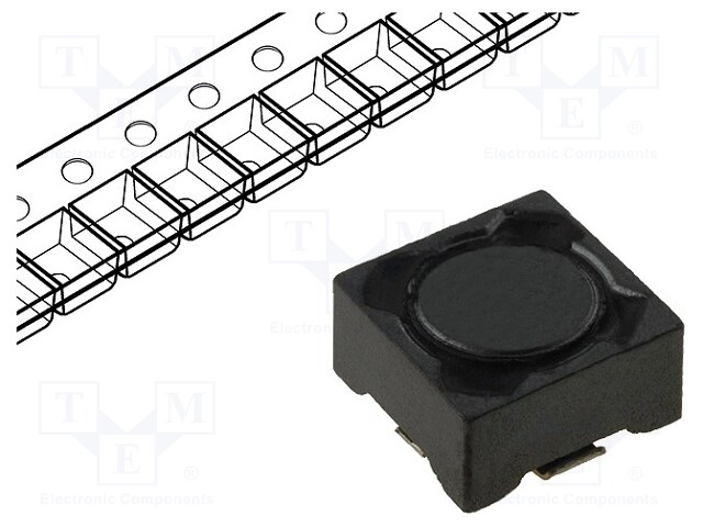 Inductor: wire; SMD; 22uH; 1.23A; 110mΩ; 7.3x7.3x4.5mm; ±20%