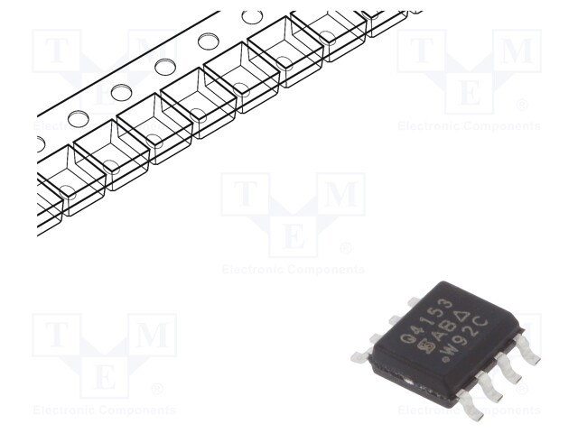 Transistor: P-MOSFET; unipolar; -12V; -14A; 2.3W; SO8