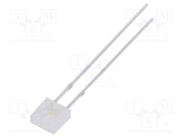 LED; rectangular; 2x5x5mm; white warm; 500÷750mcd; 100°; 20mA