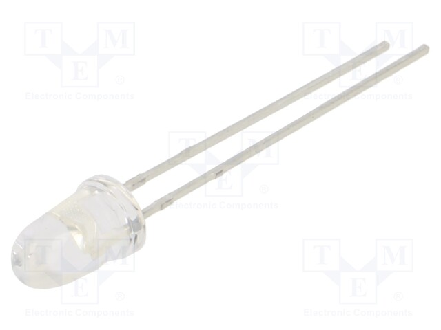 LED; 5mm; red; 1000mcd; 6°; 20mA; 2.4V; Front: convex