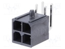 Socket; wire-board; male; Mega-Fit; 5.7mm; PIN: 4; Layout: 2x2; 23A