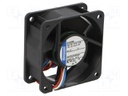 Fan: DC; axial; 56m3/h; 41dBA; ball bearing; 6850rpm; Usup: 24VDC