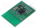 Module: RF; FM transceiver; FM,FSK; 2.4GHz; SPI; -93dBm; 3VDC; 2mW