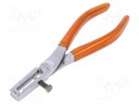 Stripping tool; Wire: round; 23AWG÷4AWG; Length: 160mm; B: 38mm
