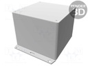 Enclosure: multipurpose; X: 120mm; Y: 120mm; Z: 95mm; 1591; ABS; grey