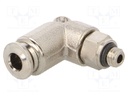 Push-in fitting; angled; M5; -0.99÷20bar; 4mm