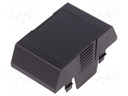 Cover; for enclosures; UL94HB; Series: EH 45; Mat: ABS; black; 45mm
