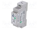 Power supply: switching; for DIN rail; 15W; 48VDC; 320mA; OUT: 1