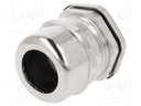 Cable gland; M32; IP68; Mat: brass; Body plating: nickel