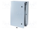 Enclosure: wall mounting; X: 400mm; Y: 600mm; Z: 210mm; ARCA; grey