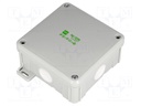 Enclosure: junction box; X: 98mm; Y: 98mm; Z: 46mm; wall mount; IP55