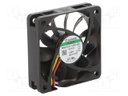 Fan: DC; axial; 12VDC; 60x60x15mm; 44.62m3/h; 34.2dBA; Vapo; 4700rpm