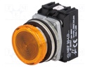 Control lamp; NEF30; Illumin: LED; 24÷230VAC; Colour: yellow