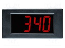 Voltmeter; digital,mounting; 0÷200mV; on panel; snap fastener