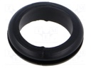 Grommet; black; UL94HB; TPR