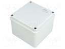 Enclosure: multipurpose; X: 100mm; Y: 100mm; Z: 80mm; grey; IP65