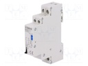 Relay: installation; bistable; NC + NO; Ucoil: 24VAC; 17.6x90x65mm